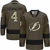 Glued Tampa Bay Lightning #4 Vincent Lecavalier Green Salute to Service NHL Jersey,baseball caps,new era cap wholesale,wholesale hats